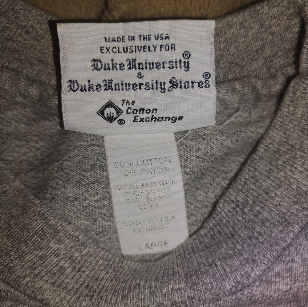 Vintage Duke University Single Stitch Tshirt Men's L. - Picture 6 of 9